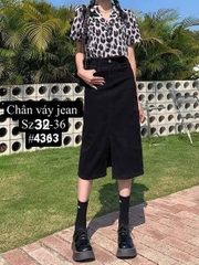 Chân Váy Đen Co Dãn Mạnh 4363