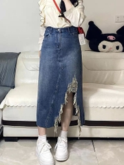 CHÂN VÁY DÀI RÁCH ĐẬM 0099
