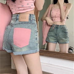 QUẦN SHORT TÚI HỒNG 0038