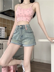 QUẦN SHORT TÚI HỒNG 0038