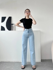 Quần Suông Xanh Nhạt Co Dãn Mạnh 0050