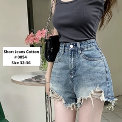 SHORT NHẠT RÁCH COTTON 0054