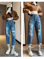 BAGGY ĐẬM RÁCH 3006