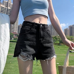 QUẦN SHORT XÁM RÁCH 0072