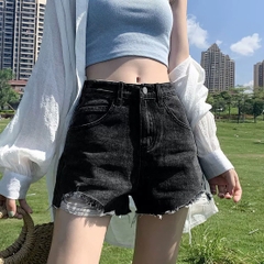 QUẦN SHORT XÁM RÁCH 0072