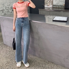 SUÔNG ỐNG RỘNG NHẠT TUA LAI 0114