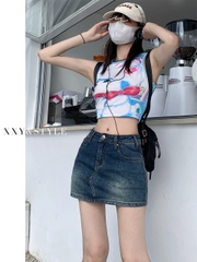 QUẦN VÁY COTTON ĐẬM ĐÁY CONG 0124