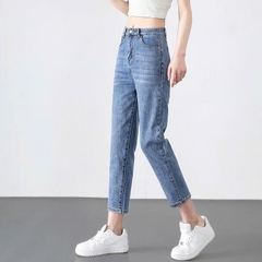 QUẦN 9 TẤC XANH ĐÁ PHOM BAGGY 0134
