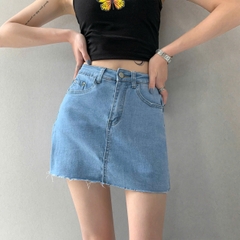 Quần giả váy xanh nhạt jean 4063B
