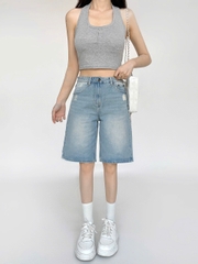 SHORT NGỐ XANH NHẠT RÁCH 0141