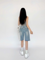 SHORT NGỐ XANH NHẠT RÁCH 0141