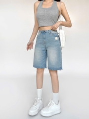SHORT NGỐ XANH NHẠT RÁCH 0141