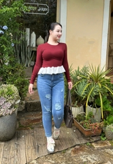 Dài Xanh Nhạt Rách Vá 4269