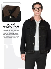 HUSSIO® Áo khoác jeans DENIM COLLARVEL
