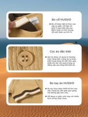 HUSSIO® Áo POLO Sợi Sóng MUINE