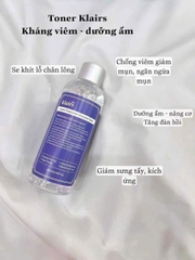Toner klairs k mùi