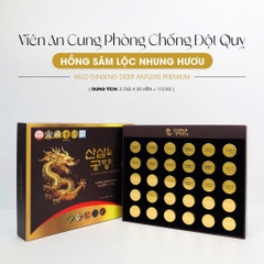 Viên uống phòng chống đột quỵ Hồng sâm lộc nhung hươu 30v