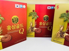 Nước hồng sâm Q gold, nấm linh chi , lộc nhung hươu 30gói 50ml
