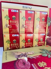 Nước hồng sâm Q gold, nấm linh chi , lộc nhung hươu 30gói 50ml