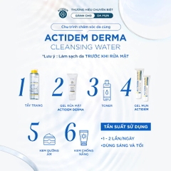 Gel rửa mặt ngừa mụn Actidem Derma pH Gel Cleanser cho da dầu mụn,da dầu 30/150ml