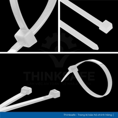 Dây rút nhựa lạt nhựa màu trắng loại tốt dây thít các loại kích thước túi (100 sợi) màu trắng - Trang bị toàn diện