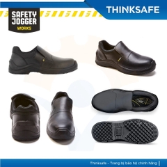 Giày bảo hộ không dây Jogger Dolce xỏ da bò cao cấp, chống nước, chống trượt, nhà xưởng chính hãng - Trang bị toàn diện