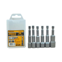 Đầu bắn tol đa năng INGCO AMN65061 6-12mm, lục giác 1/4", 65mm, chất liệu 50BV30, nam châm mạnh - Trang bị toàn diện