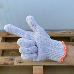 Combo 10 đôi găng tay len bảo hộ, găng tay lao động chất cotton thoáng khí, Bao tay làm vườn dày dặn-Tảng bị toàn diện