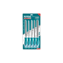 Bộ dũa sắt 5 chi tiết THT918516 200mm dũa kim loại chất liệu cao cấp tay cầm thiết kế mềm mại thoải mái
