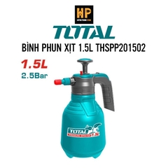 Bình xịt cầm tay Total, dung tích 1.5L - 8L, áp suất 2.5BAR, Bình xịt tưới cây có thể điều chỉnh đầu phun