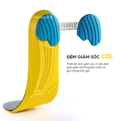 Miếng lót giày chống hôi chân, thoáng khí, hỗ trợ tăng chiều cao êm chân Lót giày chống rộng - Trang bị toàn diện
