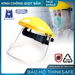 Nón bảo hộ có kính Blue Eagle che bảo vệ cả khuôn mặt, chống bụi, trong suốt, mài, đa dụng có kính - Trang bị toàn diện