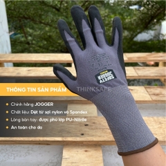 Găng tay lao động Jogger Allflex sử dụng đa năng, phủ PU, chống dầu mỡ, thao tác máy móc, cơ khí - Trang bị toàn diện