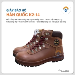 Giày bảo hộ cao cổ K2 thời trang, kiểu dáng Hàn Quốc chống đinh, va đập, chống nước Giày bảo hộ - Trang bị toàn diện