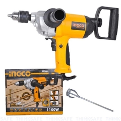 Máy trộn sơn INGCO MX11001-1 công suất 1100W tốc độ không tải 0-550rpm nhôm hợp kim, Trang bị toàn diện