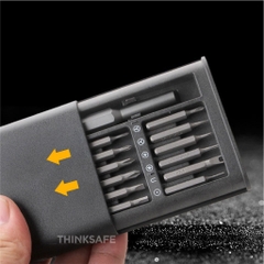 Bộ tua vít sửa điện thoại 24 chi tiết chất liệu thép s2, có từ tính Tô vít đa năng để sửa kính, laptop