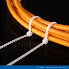 Dây rút nhựa lạt nhựa màu trắng loại tốt dây thít các loại kích thước túi (100 sợi) màu trắng - Trang bị toàn diện