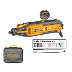 Máy mài khuôn mini INGCO MG13328 công suất 130W kèm 109 món phụ kiện có điều tốc, Máy mài cầm tay - Trang bị toàn diện