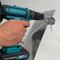 Đầu cắt tôn gắn máy khoan cắt tôn sóng, tôn phẳng 1.5mm, cắt inox, bằng thép hợp kim, cứng cáp Lưỡi cắt tôn