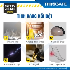Giày bảo hộ lao động Jogger Balto  kiểu dáng thể thao, thoáng khí, siêu nhẹ, chống trơn trượt, dập ngón