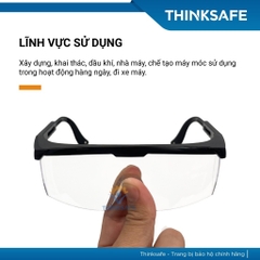 Kính bảo hộ EV105 tròng trong suốt Chống tia UV Chống bụi Chống mờ sương Kính bảo hộ chính hãng - Trang bị toàn diện