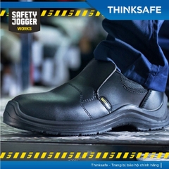 Giày bảo hộ không dây Jogger Dolce xỏ da bò cao cấp, chống nước, chống trượt, nhà xưởng chính hãng - Trang bị toàn diện