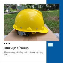Nón bảo hộ lao động Bảo Bình N001, Bảo hộ chống va đập có núm vặn - Trang bị toàn diện