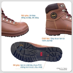 Giày bảo hộ cao cổ K2 thời trang, kiểu dáng Hàn Quốc chống đinh, va đập, chống nước Giày bảo hộ - Trang bị toàn diện