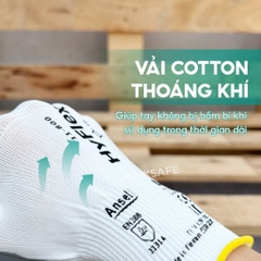 Găng tay đa dụng Hyflex 11-800 phủ Nitrile, ôm tay, chống dầu mỡ thao tác cơ khí dụng cụ đa năng