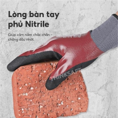 Găng tay chống dầu nhớt Ansell 48-919 chống cắt, phủ cao su, thao tác dễ dàng, đa dụng - Trang bị toàn diện