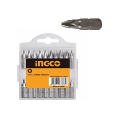Vít đa năng INGCO 65mm, chất liệu thép công nghiệp S2, hai đầu vít, mạ niken, Vít chính hãng - Trang bị toàn diện
