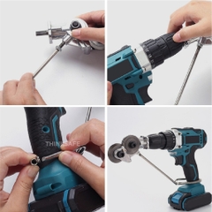 Đầu cắt tôn gắn máy khoan cắt tôn sóng, tôn phẳng 1.5mm, cắt inox, bằng thép hợp kim, cứng cáp Lưỡi cắt tôn