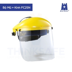 Nón bảo hộ có kính Blue Eagle che bảo vệ cả khuôn mặt, chống bụi, trong suốt, mài, đa dụng có kính - Trang bị toàn diện