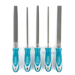Bộ dũa sắt 5 chi tiết THT918516 200mm dũa kim loại chất liệu cao cấp tay cầm thiết kế mềm mại thoải mái